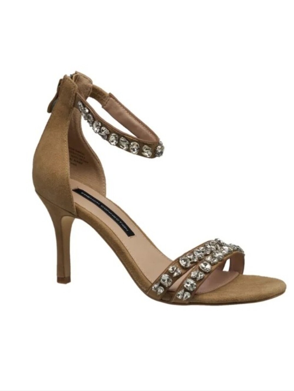 French Connection Leonidas Suede Dress Sandal NWT Heels